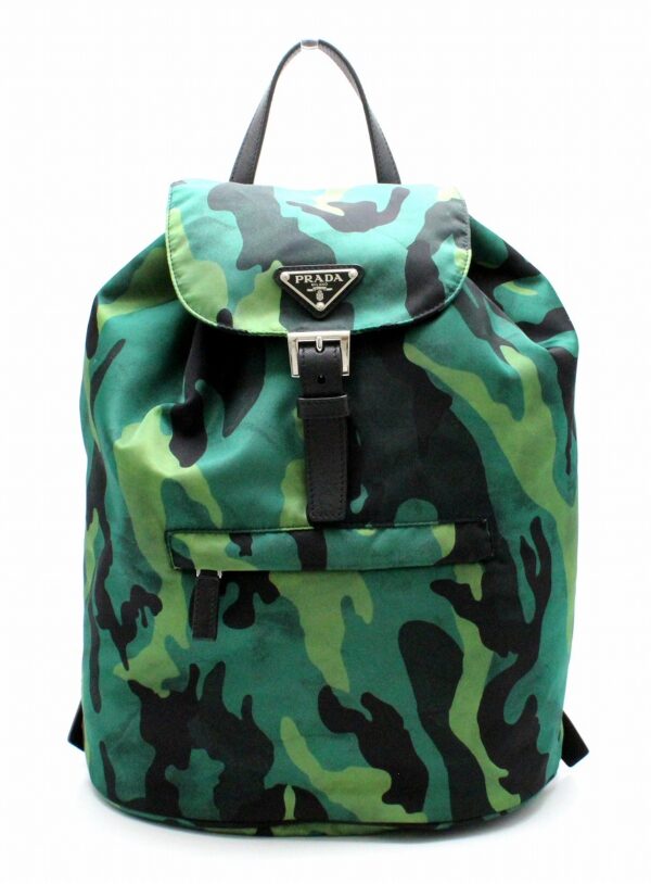 31721793 Prada Prato Backpack Camouflage Green