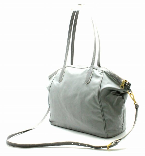 31721854 1 Prada Tote Bag Nylon Leather Khaki Green