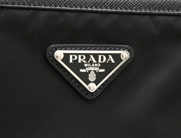 31721988 8 Prada Tessuto Saffiano Shoulder Bag Nylon Nero Black