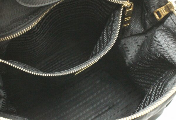 31730226 4 Prada Shoulder Tote Bag Nylon Leather Black