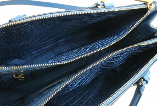 31730387 4 Prada 2way Shoulder Bag Leather Blue Navy