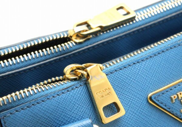 31730387 5 Prada 2way Shoulder Bag Leather Blue Navy