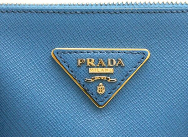 31730387 8 Prada 2way Shoulder Bag Leather Blue Navy