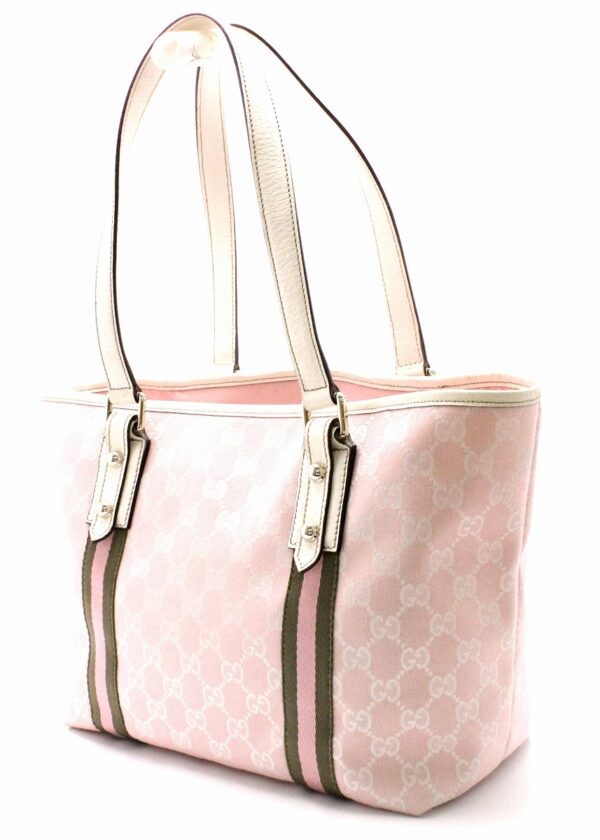 31730636 1 Gucci GG Leather Tote Bag Pink