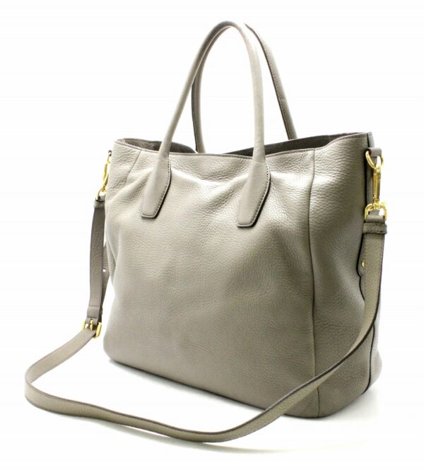 31730686 1 Prada 2way Shoulder Bag Leather Gray