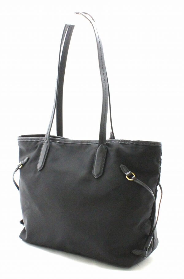 31730814 1 Prada Shoulder Tote Bag Nylon Leather Black