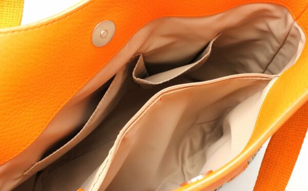 31731736 4 Christian Dior Diorissimo Tote Bag Leather Orange Beige