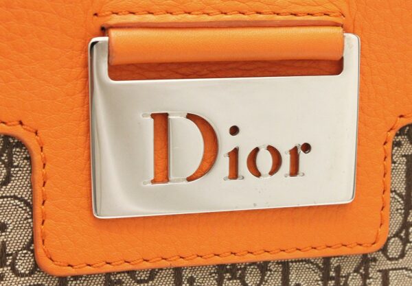 31731736 8 Christian Dior Diorissimo Tote Bag Leather Orange Beige