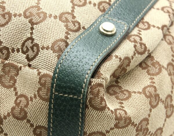 31731793 2 Gucci GG Leather Shoulder Tote Bag Khaki