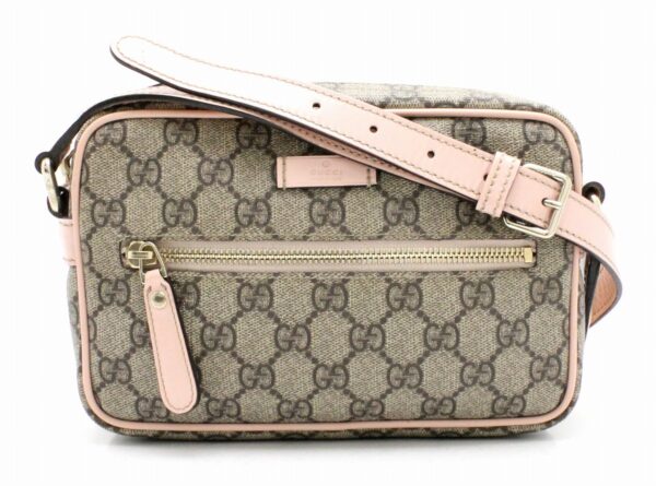 31731864 Gucci GG Plus GG Supreme Crossbody Shoulder Bag Khaki