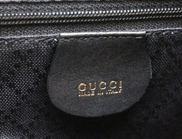 31731874 8 Gucci Bamboo Leather Rucksack Backpack Black