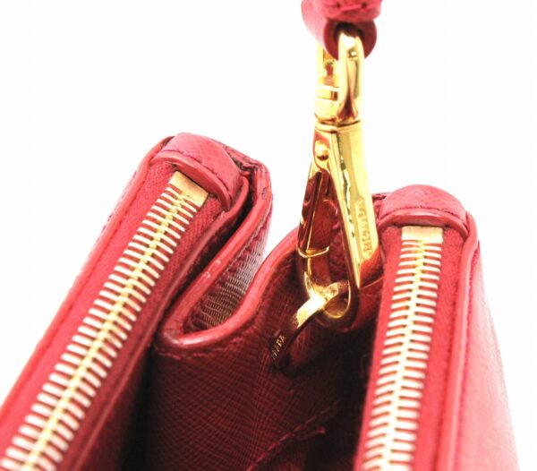 31731930 6 Prada Saffiano Galleria 2way Shoulder Bag Leather Red