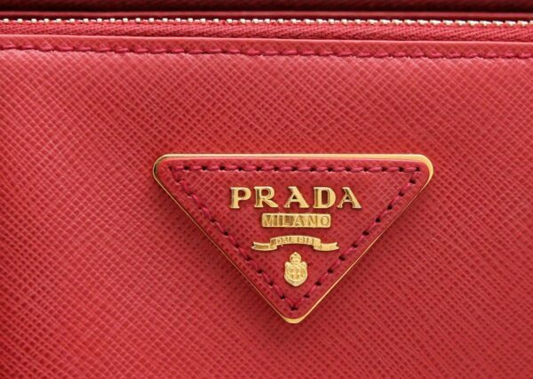 31731930 8 Prada Saffiano Galleria 2way Shoulder Bag Leather Red