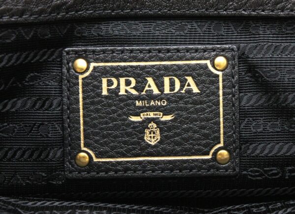 31732128 8 Prada 2way Shoulder Bag Nylon Leather Black