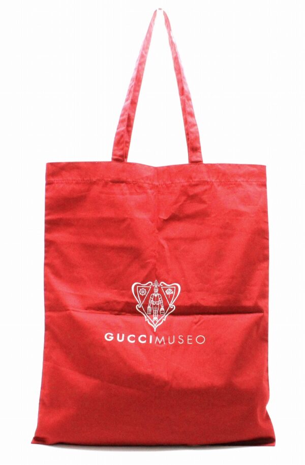 31732300 Gucci Gucci Museo Limited Cotton Eco Tote Bag Red