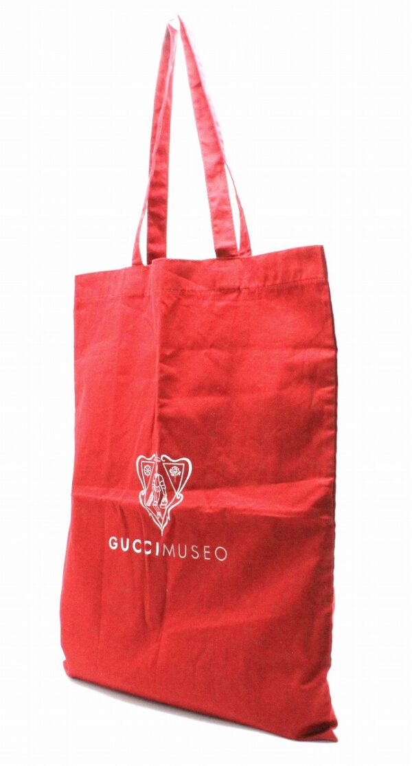 31732300 1 Gucci Gucci Museo Limited Cotton Eco Tote Bag Red