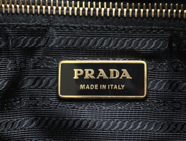 31732422 8 Prada Tessuto Quilted Shoulder Bag Nylon Leather Black