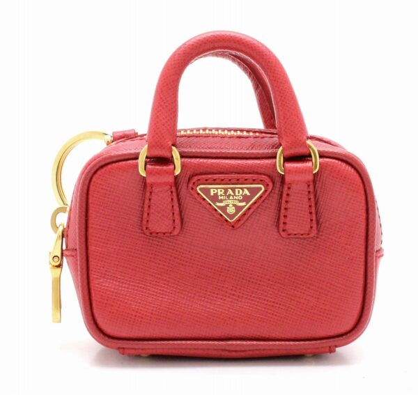 31740123 Prada Saffiano Mini Bag Leather Red