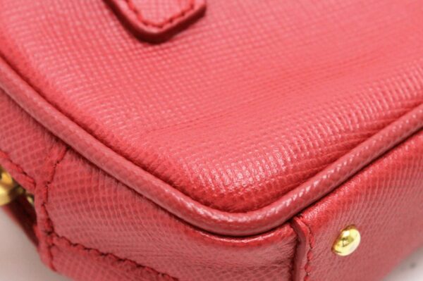 31740123 2 Prada Saffiano Mini Bag Leather Red