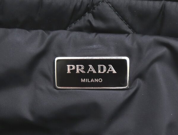 31740171 8 Prada Bomber 2way Shoulder Bag Nylon Black