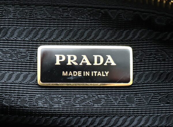 31740186 8 Prada Nylon 2way Shoulder Bag Leather Black