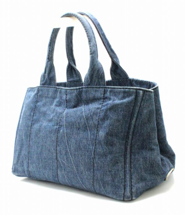 31740369 1 Prada Canapa Tote Bag Denim Blue