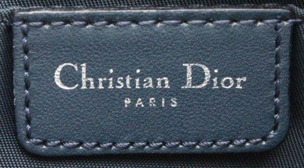 31741446 8 Christian Dior Trotter Accessory Pouch Shoulder Bag Leather Navy Blue