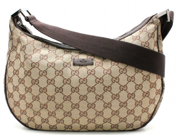 31741469 Gucci GG Diagonal Shoulder Bag Khaki