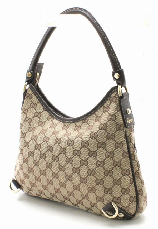 31741471 1 Gucci GG Abbey One Shoulder Handbag Khaki