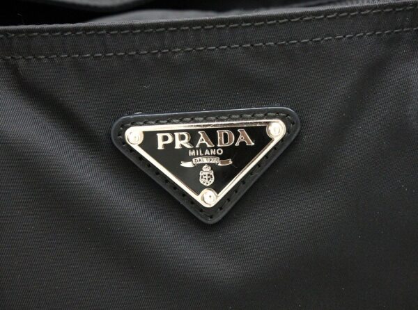 31741602 8 Prada Shoulder Tote Bag Nylon Leather Black