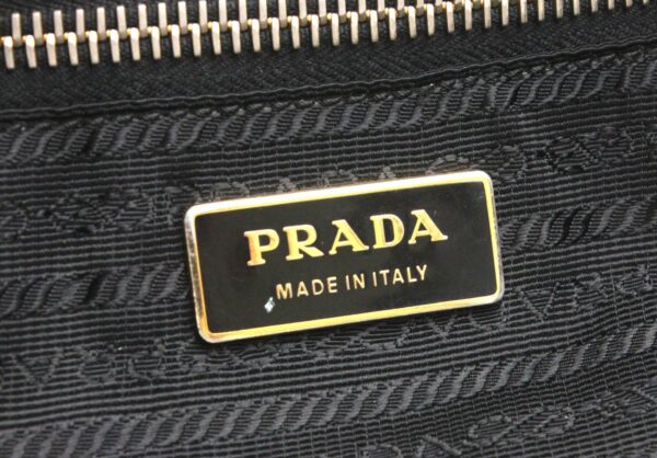 31741946 8 Prada Crispy Nylon 2way Tote Bag Leather Black