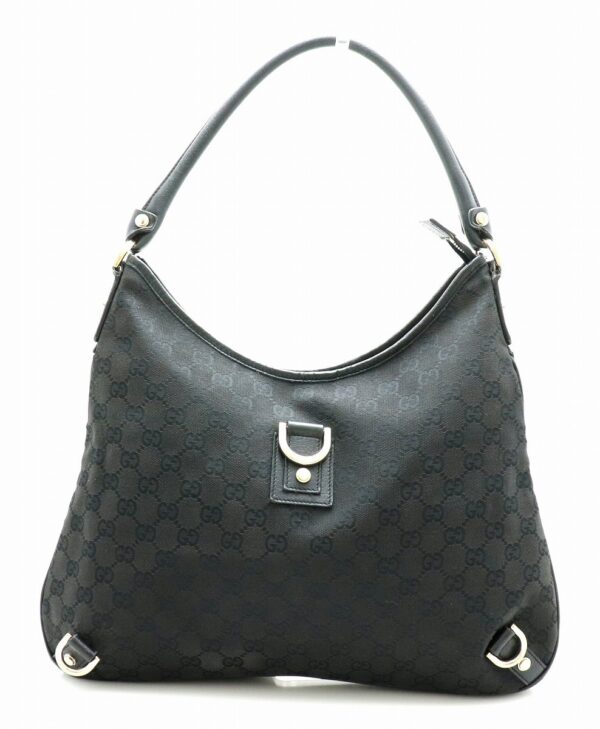 31742217 Gucci GG Leather Handbag Black