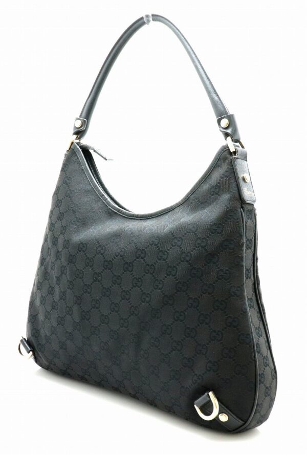 31742217 1 Gucci GG Leather Handbag Black