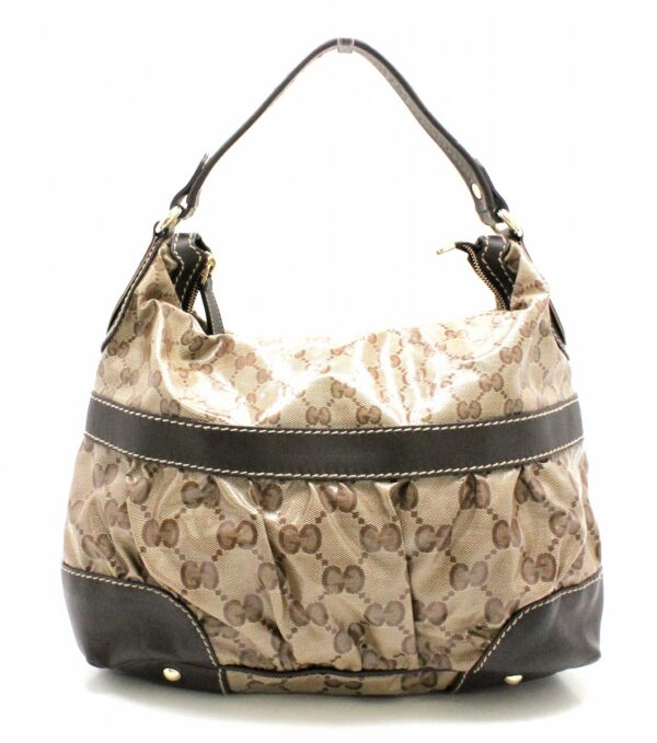 31750016 Gucci GG Crystal One Shoulder Bag Khaki