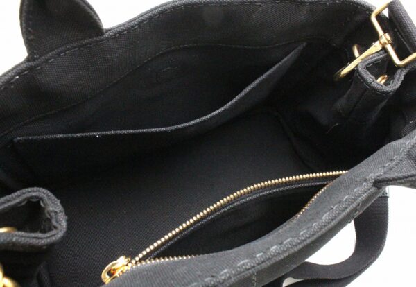 31750102 4 Prada Canapa 2way Tote Bag Canvas Black