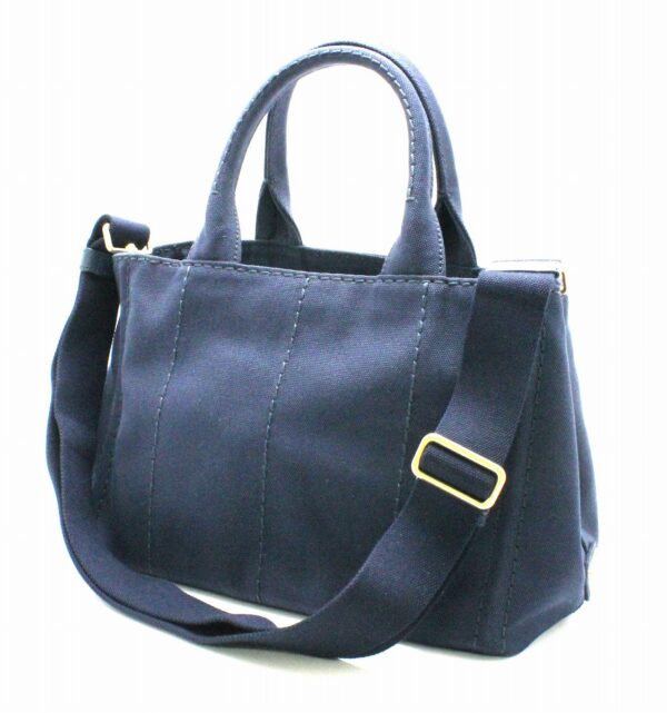 31750103 1 Prada Canapa 2way Tote Bag Navy Blue