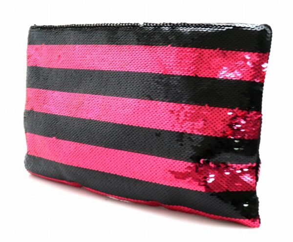 31750723 1 Prada Sequin Satin Clutch Bag Fuchsia Pink Black