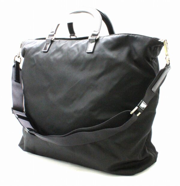 31750766 1 Prada Tessuto Tote Bag Nylon Leather Black