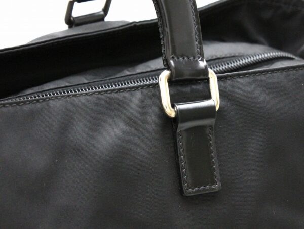 31750766 6 Prada Tessuto Tote Bag Nylon Leather Black