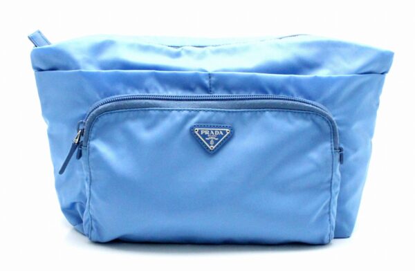 31750827 Prada Nylon Clutch Bag Blue