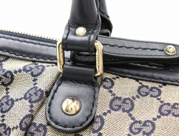 31750834 6 Gucci Sookie 2WAY Leather Shoulder Tote Bag Navy