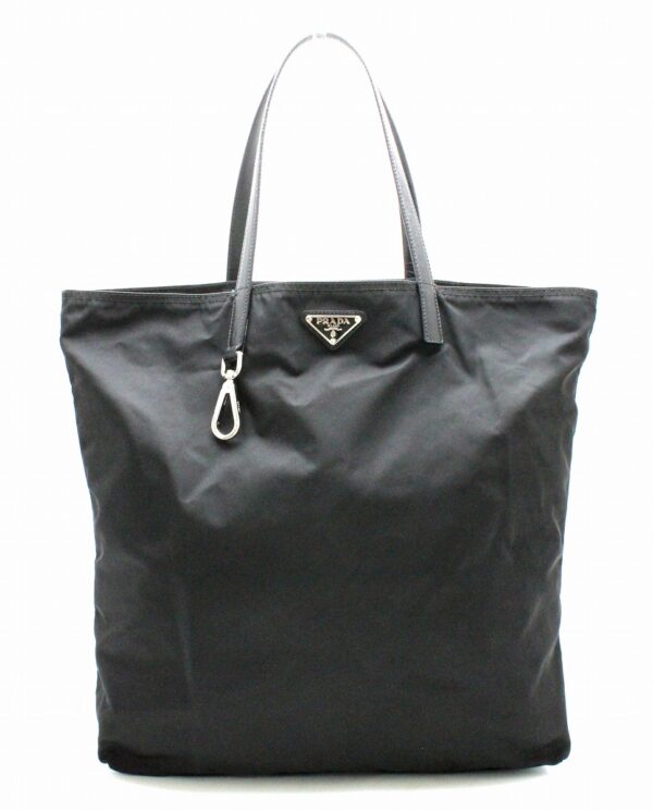 31751447 Prada Nylon Tote Bag Shoulder Tote Black