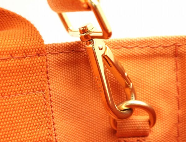 31760228 6 Prada Canapa 2WAY Tote Bag Orange