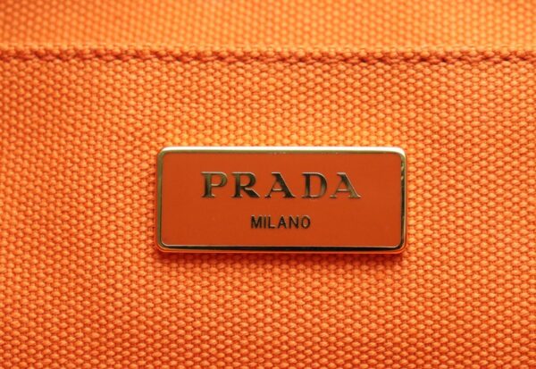 31760228 8 Prada Canapa 2WAY Tote Bag Orange