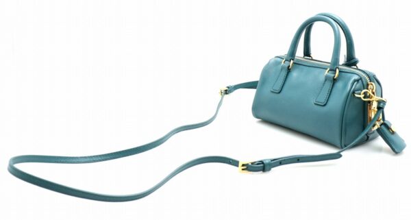 31760252 1 Prada Saffiano Mini 2WAY Bag Blue Green