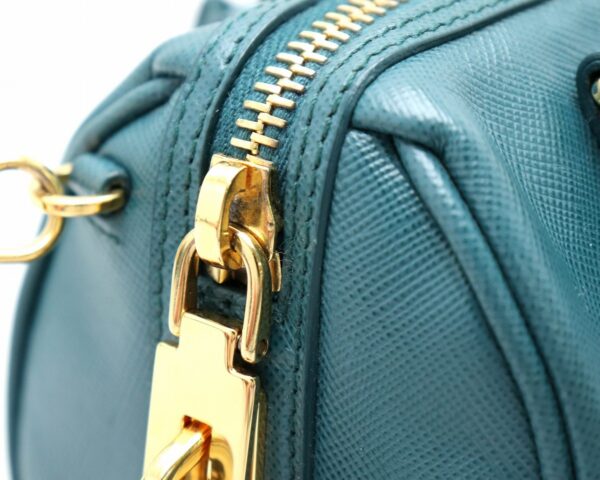 31760252 4 Prada Saffiano Mini 2WAY Bag Blue Green