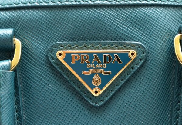 31760252 8 Prada Saffiano Mini 2WAY Bag Blue Green