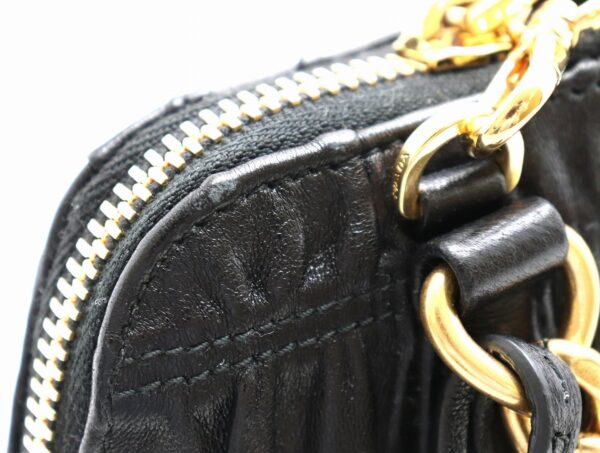 31760253 7 Prada Nappa Gaufre Chain Shoulder Bag Black