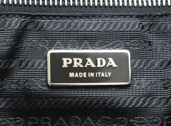 31760254 8 Prada Nylon Mini Tote Bag Black Silver