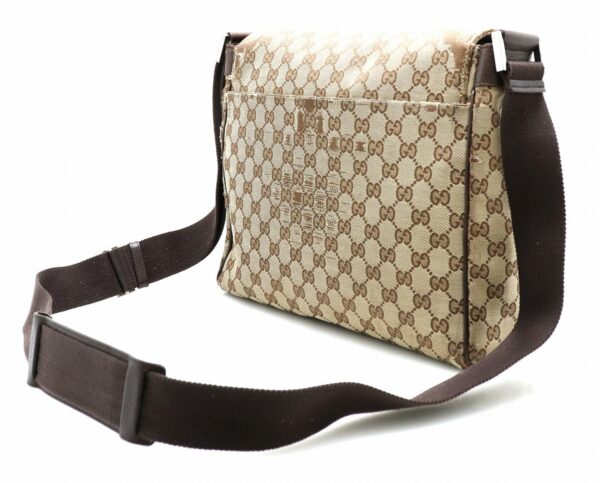 31760263 1 Gucci GG Crossbody Leather Messenger Bag Khaki